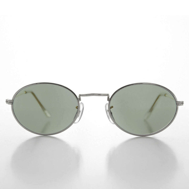Oval Metallic Frame Vintage 90s Sunglass -Norris