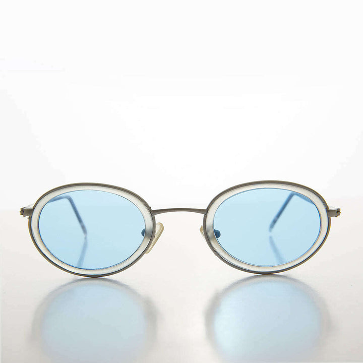 Oval Pastel Vintage Sunglasses - Bloom