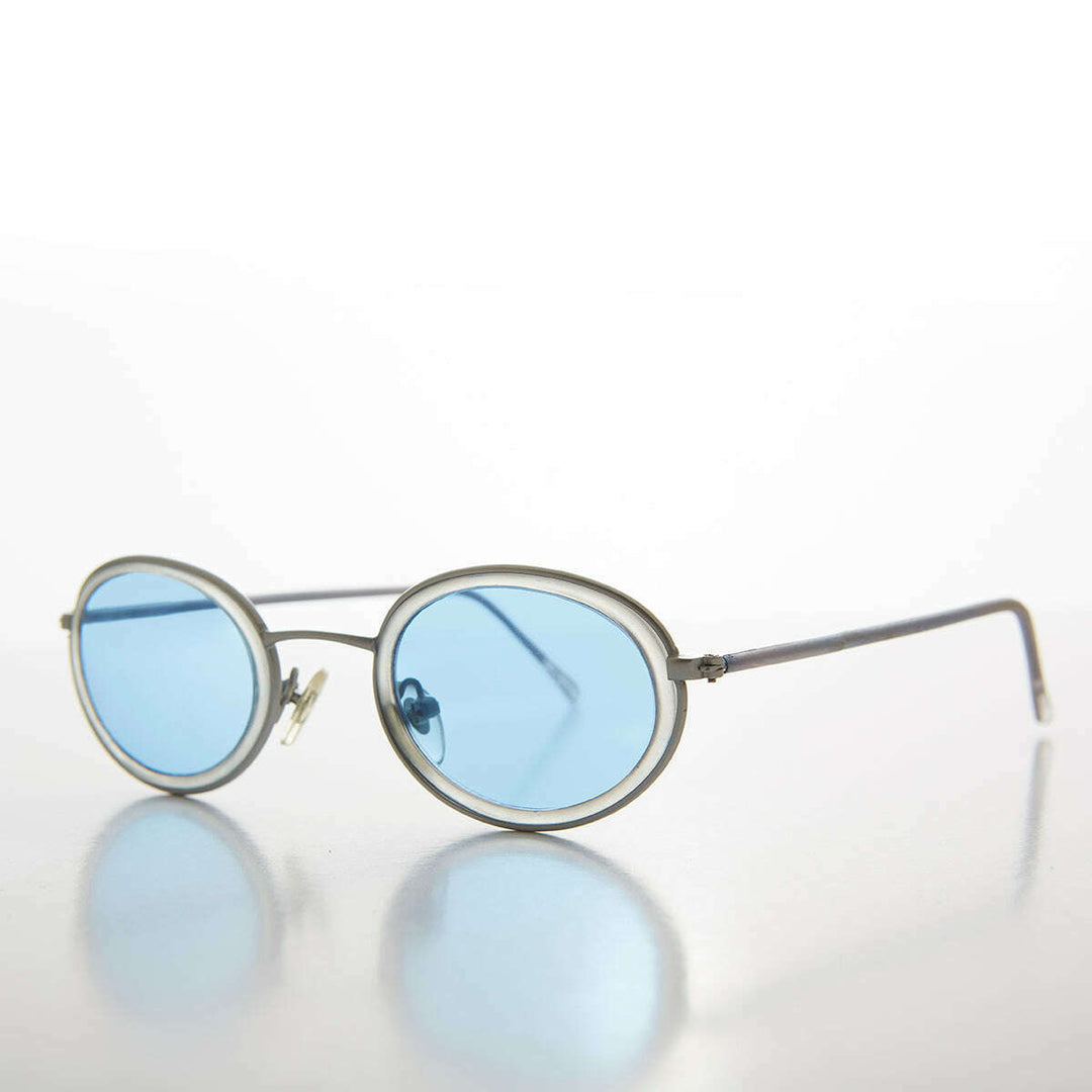 Oval Pastel Vintage Sunglasses - Bloom