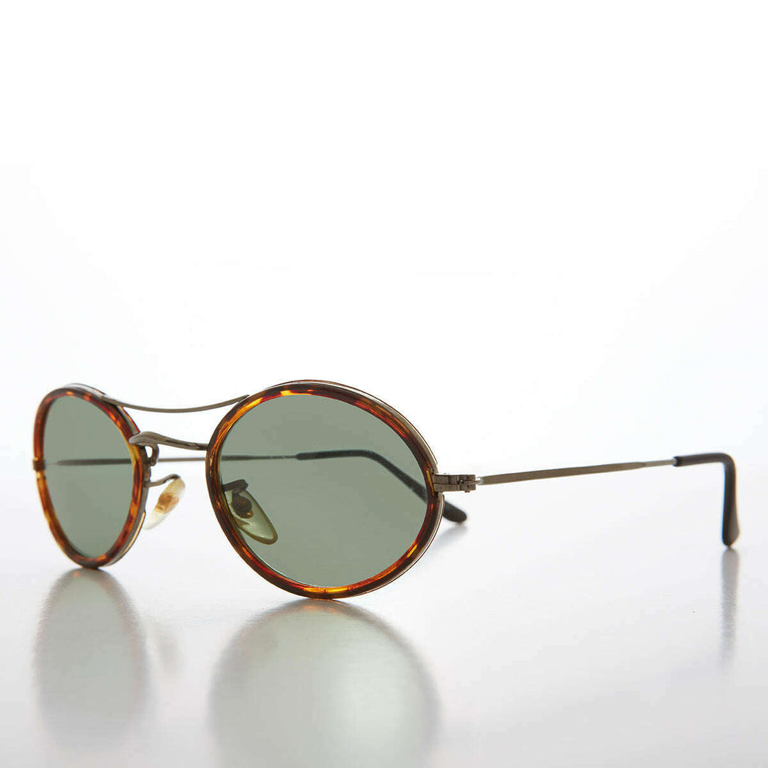 Oval Pilot Style Vintage Sunglasses - Welch