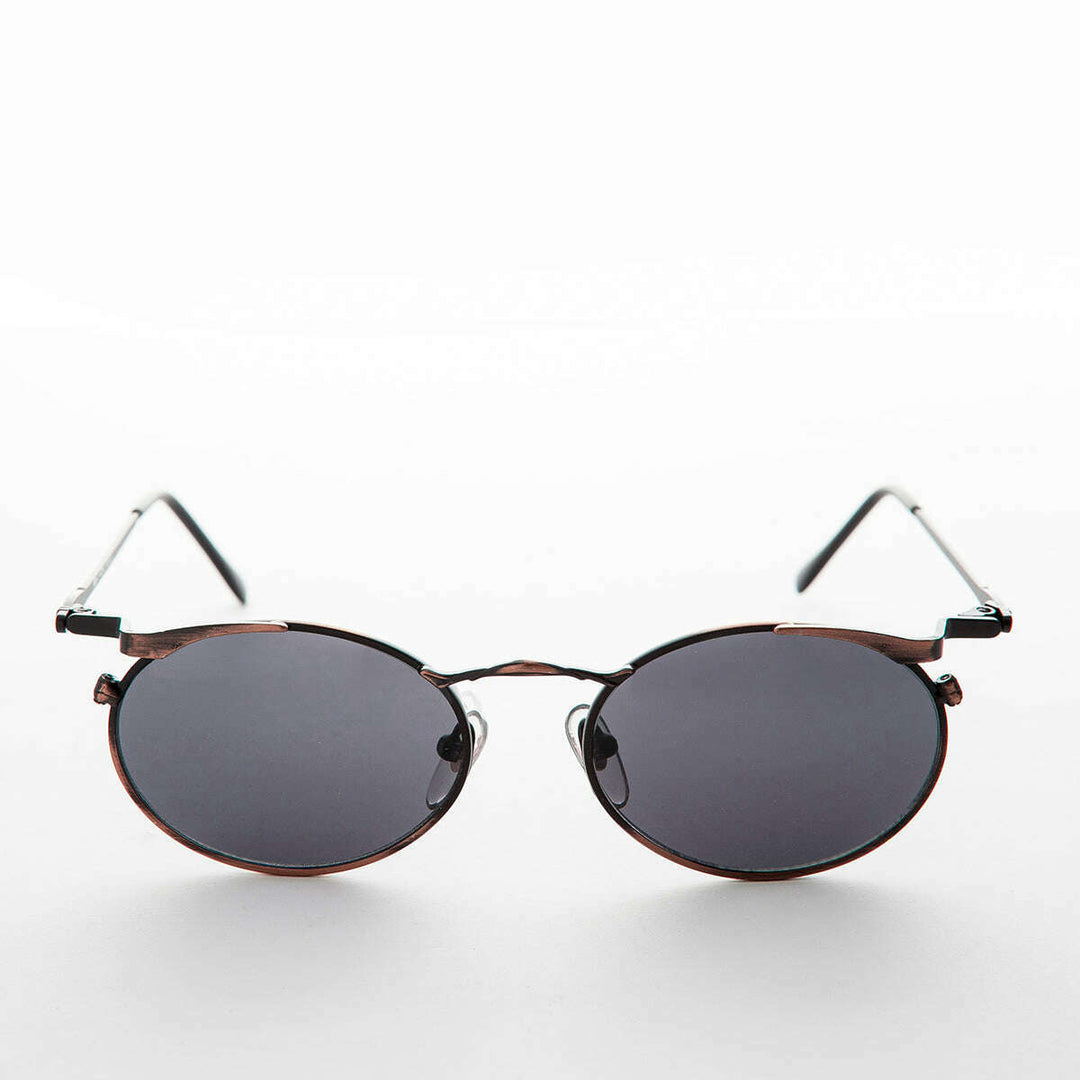Oval Punk Grunge Steampunk Vintage Sunglass - Dieselgoth
