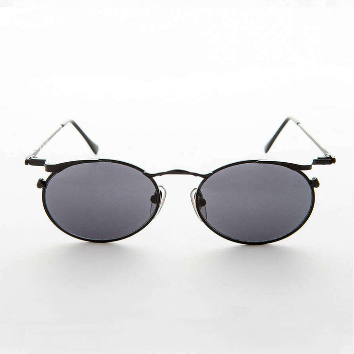 Oval Punk Grunge Steampunk Vintage Sunglass - Dieselgoth