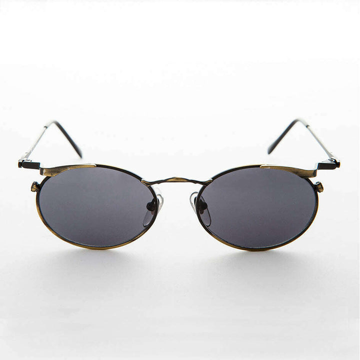 Oval Punk Grunge Steampunk Vintage Sunglass - Dieselgoth