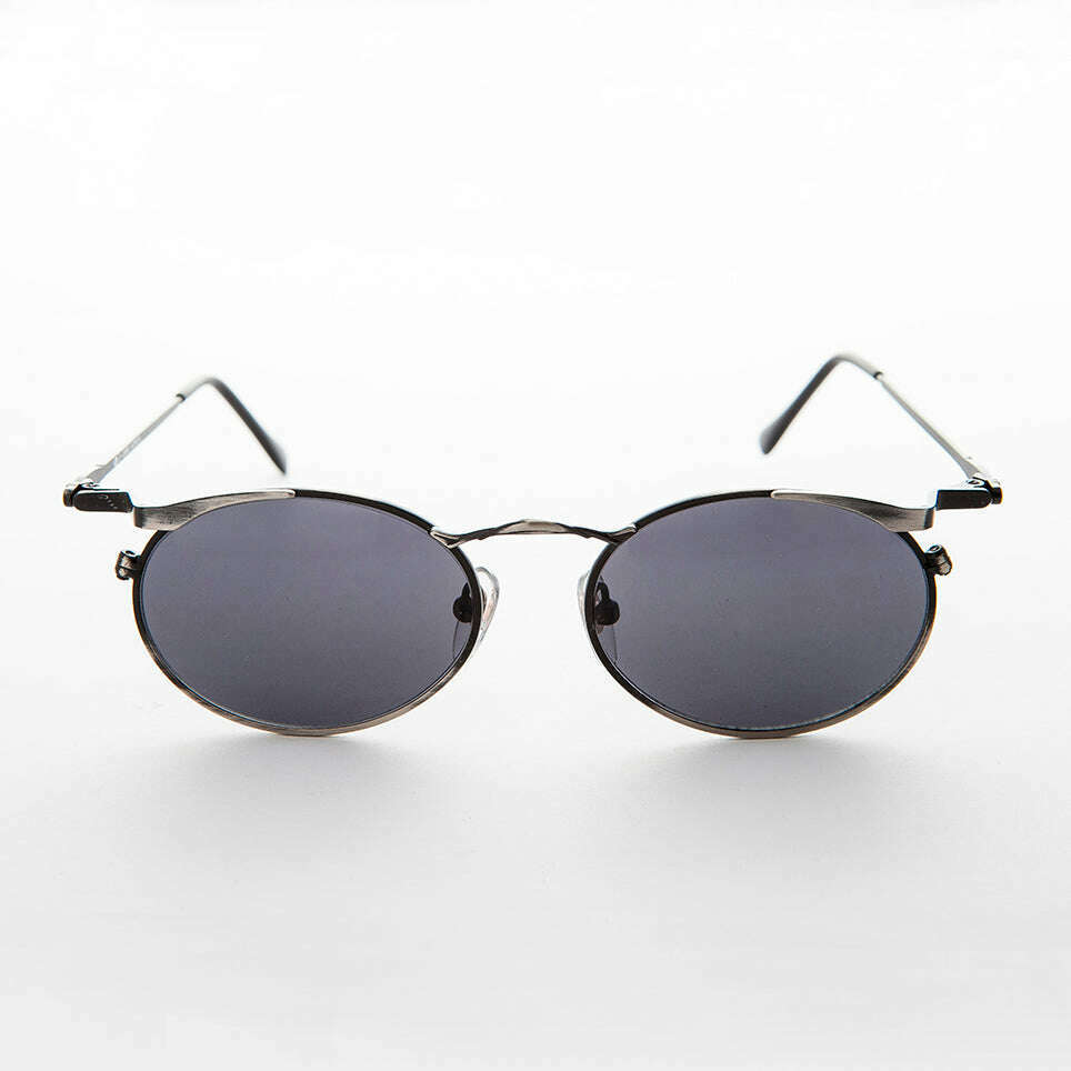 Oval Punk Grunge Steampunk Vintage Sunglass - Dieselgoth