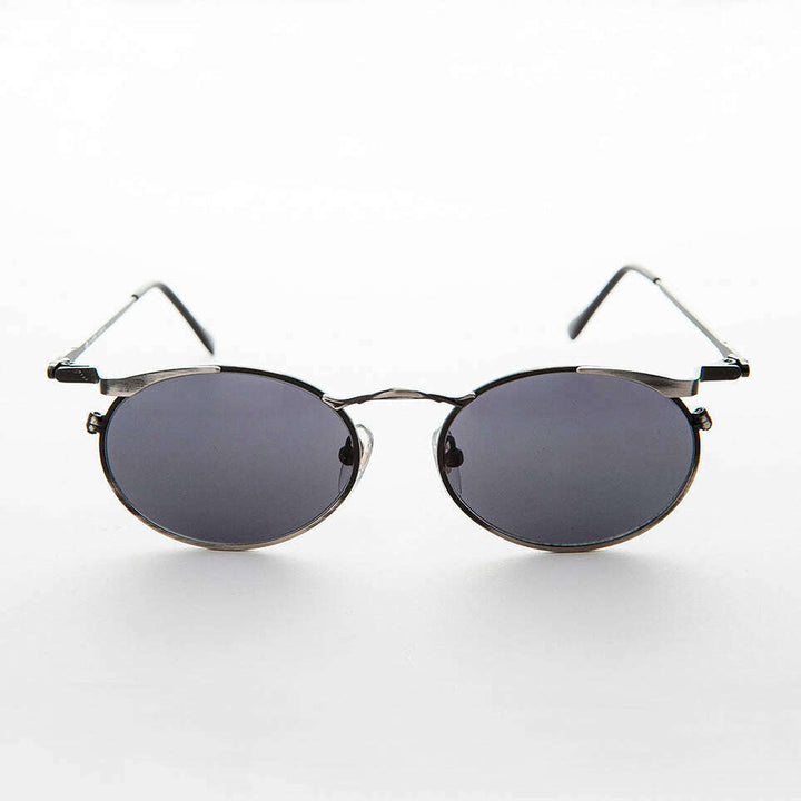 Oval Punk Grunge Steampunk Vintage Sunglass - Dieselgoth