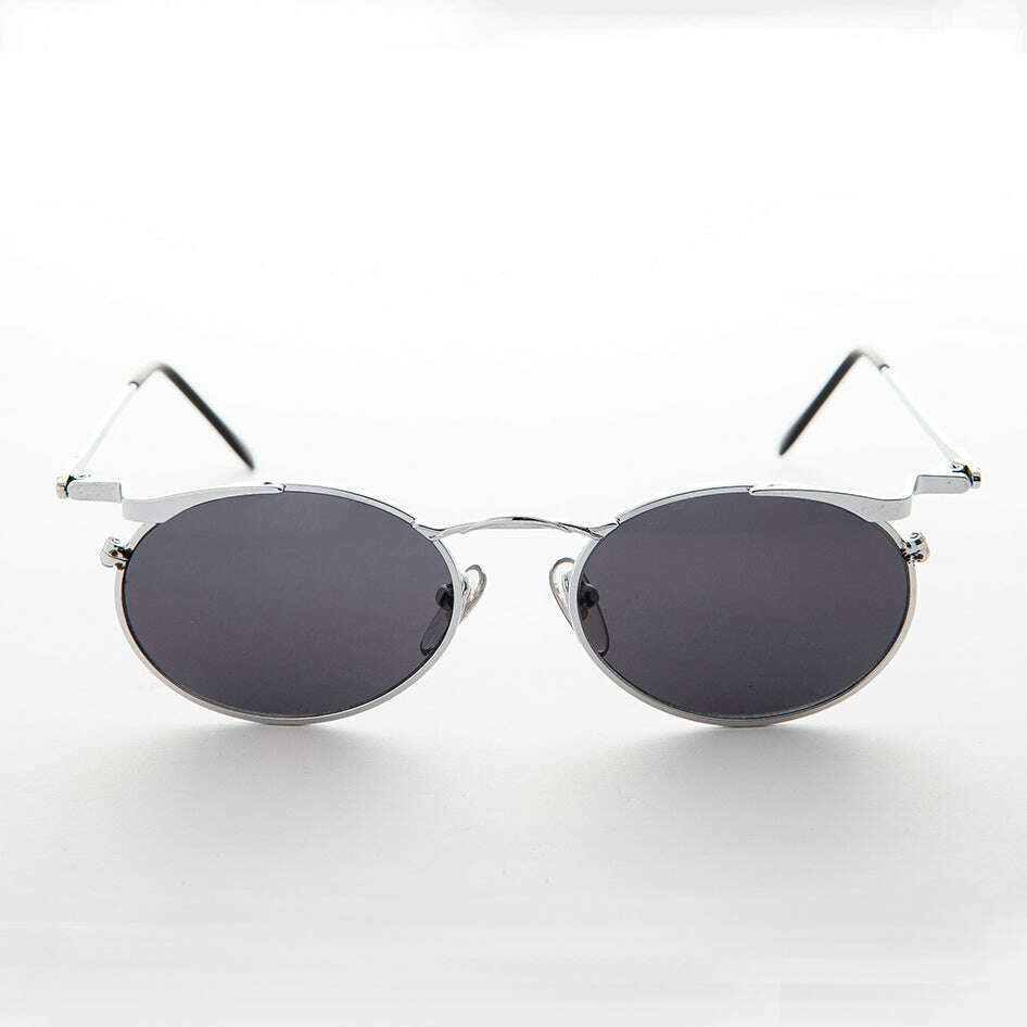 Oval Punk Grunge Steampunk Vintage Sunglass - Dieselgoth