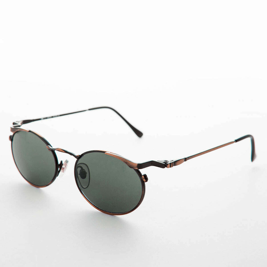 Oval Punk Grunge Steampunk Vintage Sunglass - Dieselgoth