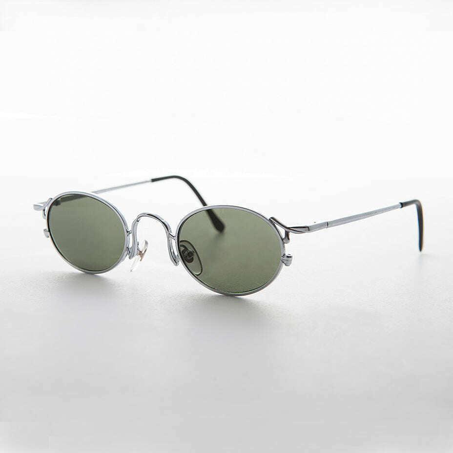 Oval Victorian Style 90s Sunglasses - Beatrice