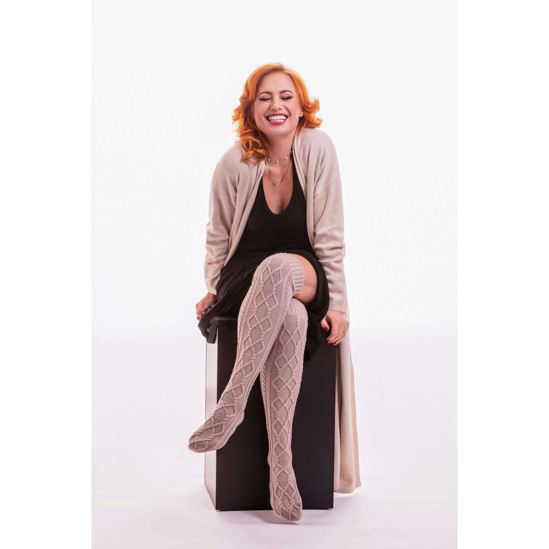 Over The Knee Knit Sweater Socks