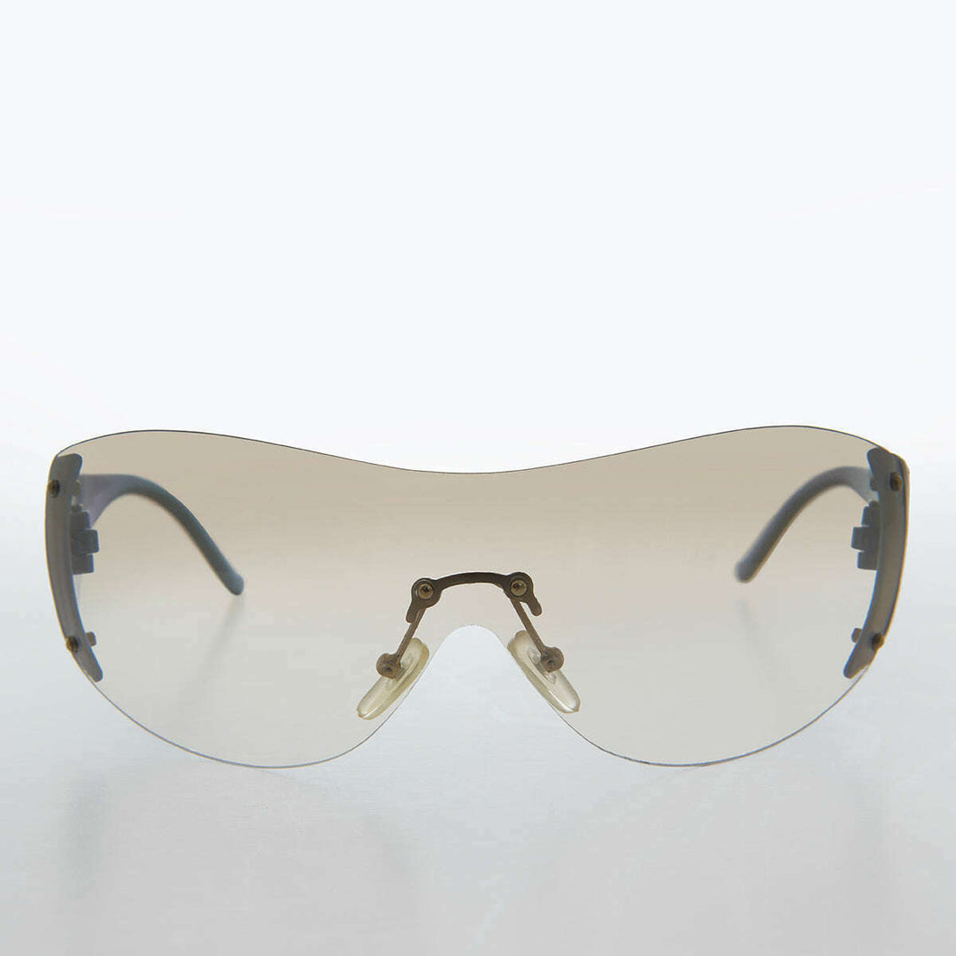 Oversized Round Insect Vintage Sunglasses - Glitz