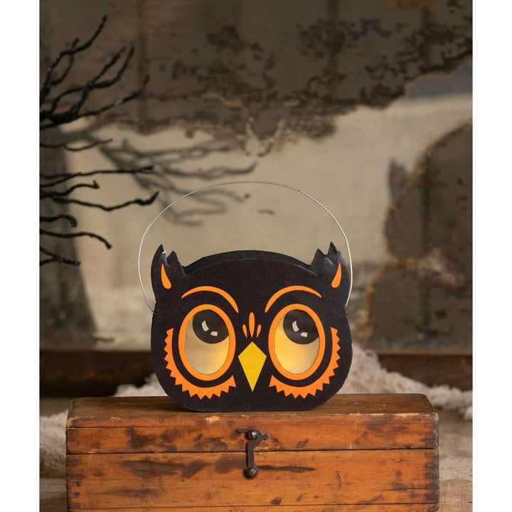 Owl Bucket Luminary by Bethany Lowe Designs, image 3