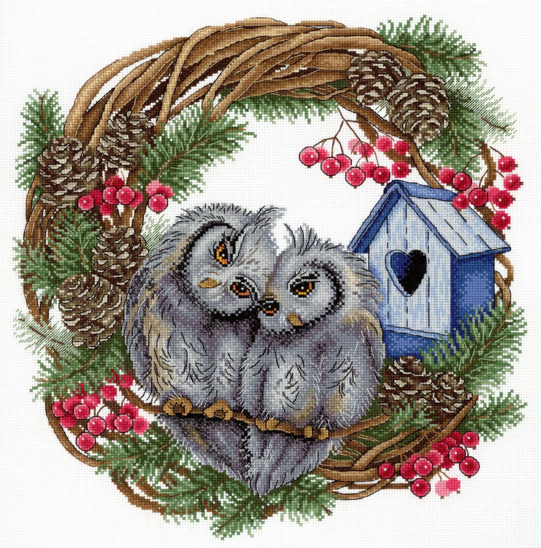 Owl Devotion SNV-712 Counted Cross Stitch Kit
