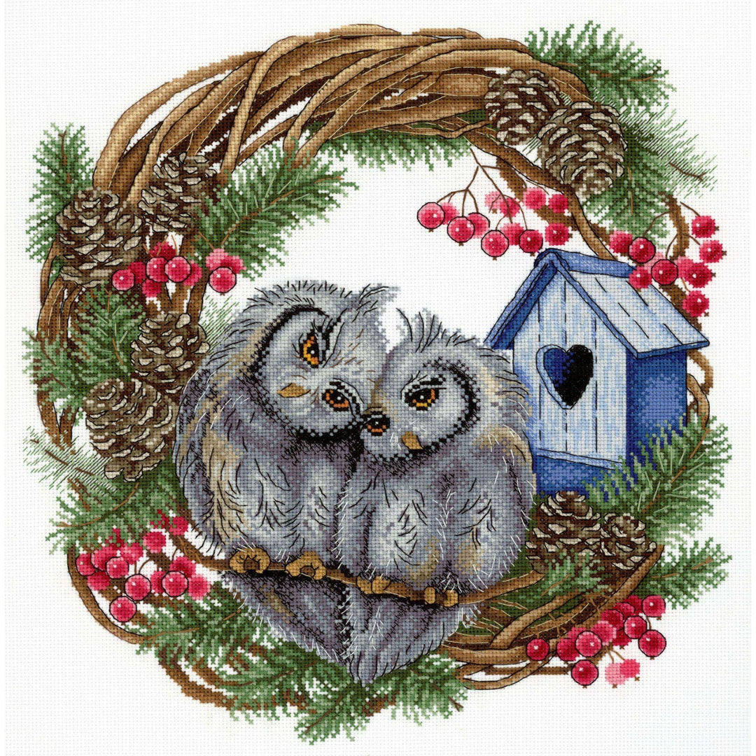 Owl Devotion SNV-712 Counted Cross Stitch Kit