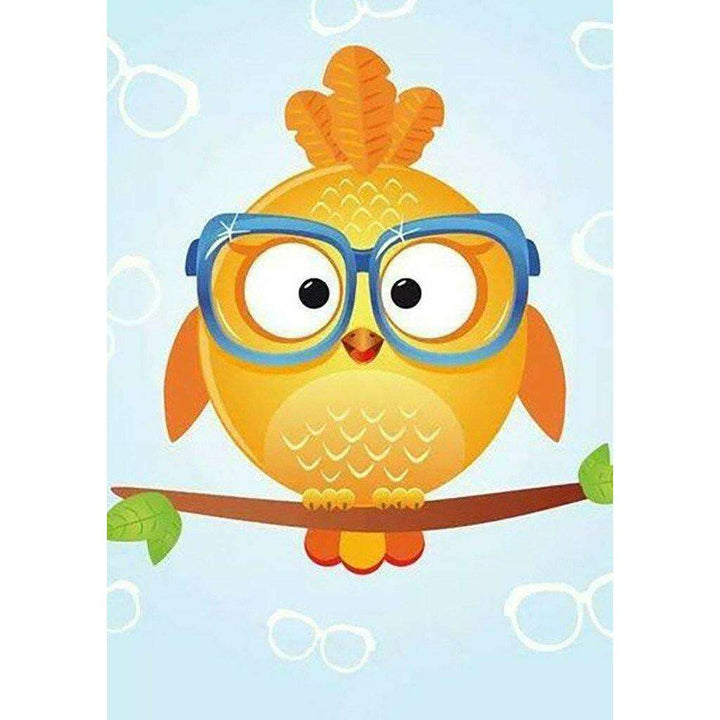 Owl Leo WD249 7.9 x 11.8 inches Wizardi Diamond Painting Kit
