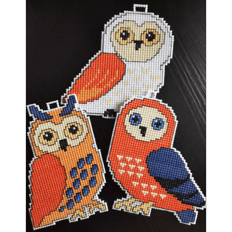 "Owls" 110CS Counted Cross-Stitch Kit