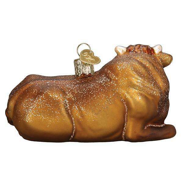 Old World Christmas Ox Blown Glass Ornament