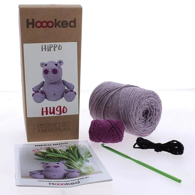 DIY Crochet Kit Hippo Hugo PAK129