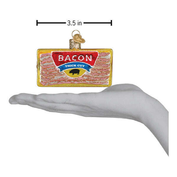 Old World Christmas Pack of Bacon Blown Glass Ornament