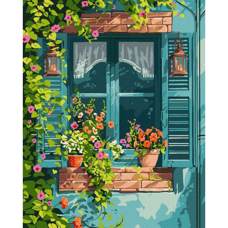 Painting by Numbers kit A house in the garden KHO6348
