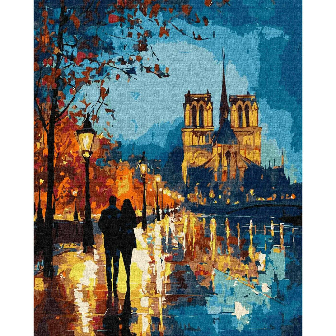 Painting by Numbers kit  A walk at night KHO8480