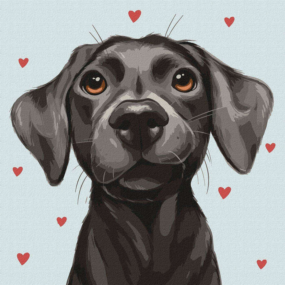 Painting by Numbers kit Affectionate friend KHO4332