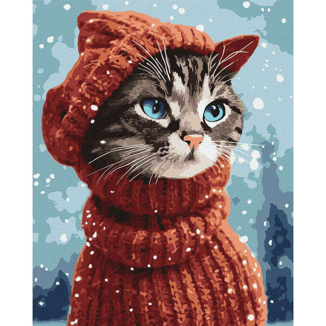 Painting by Numbers kit Amazing kitty KHO4456