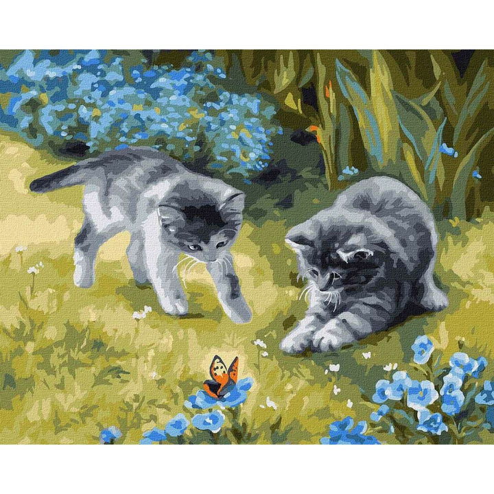Painting by Numbers kit Cats in the garden KHO4252