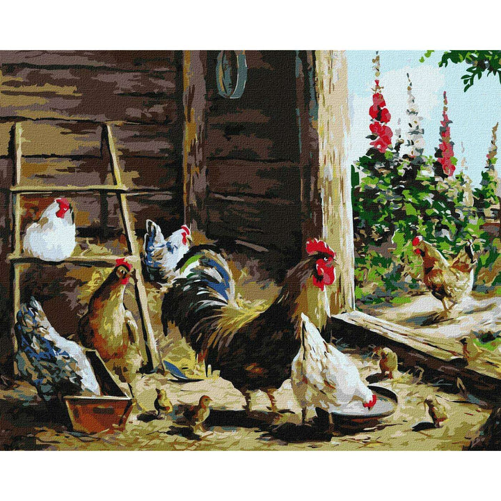 Painting by Numbers kit Chicken coop KHO4346