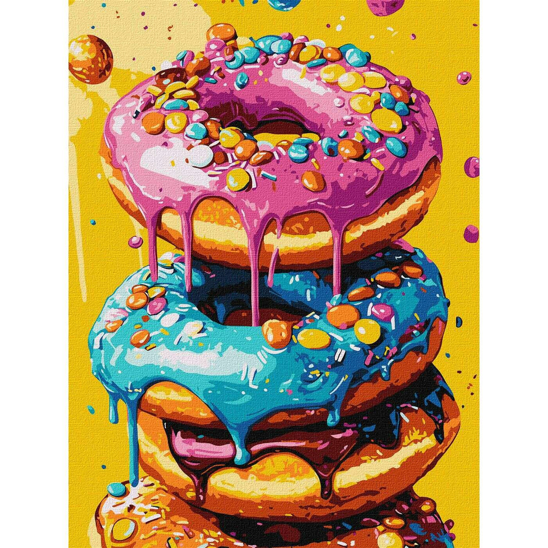 Painting by Numbers kit Delicious donuts KHO5720