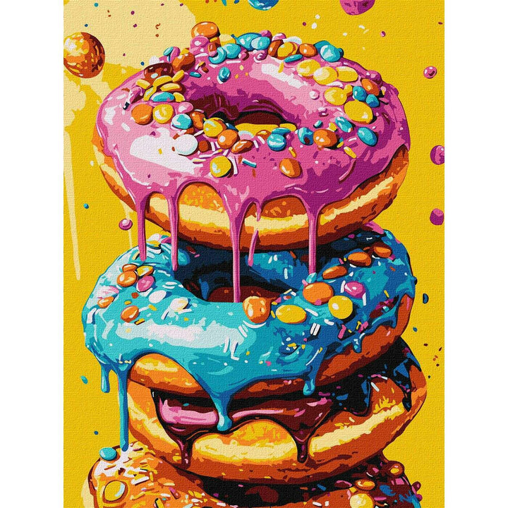 Painting by Numbers kit Delicious donuts KHO5720