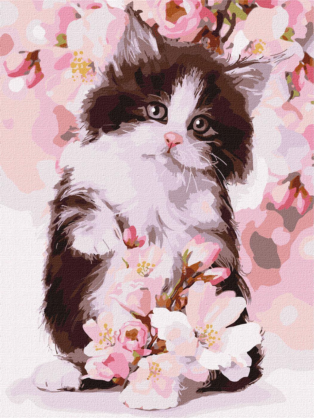 Painting by Numbers kit Cute kitten KHO4383