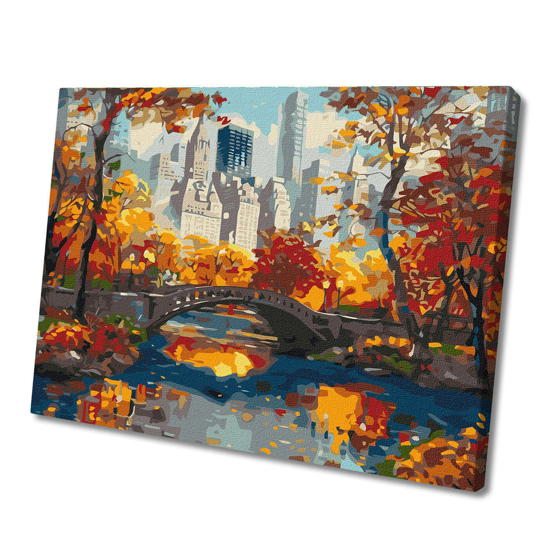 Painting by Numbers kit Golden park KHO3656