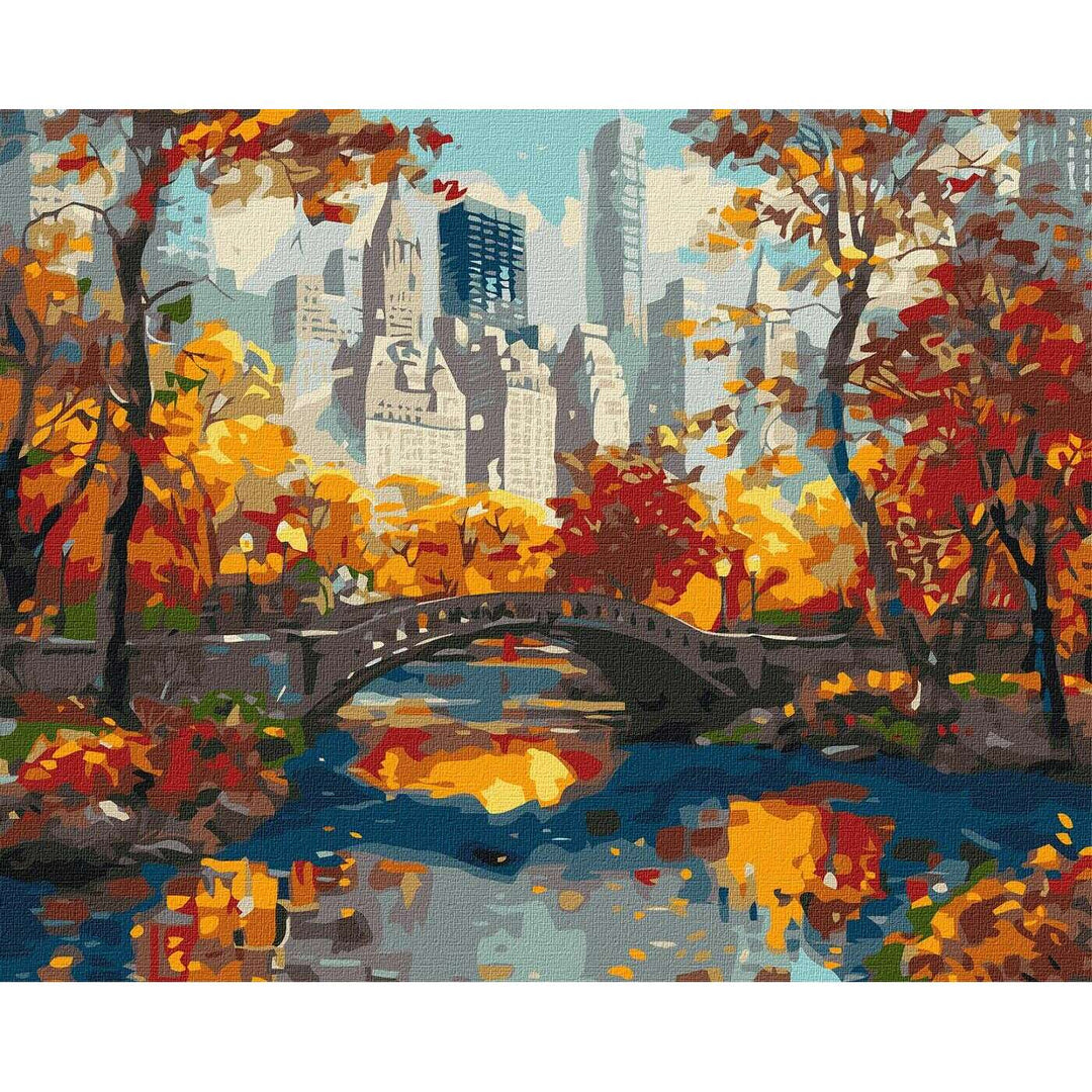 Painting by Numbers kit Golden park KHO3656