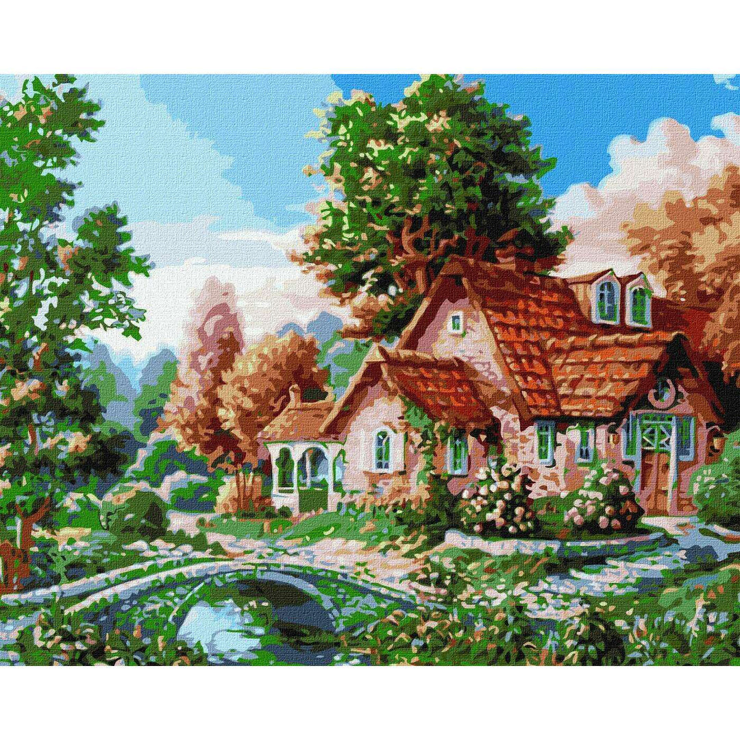 Painting by Numbers kit Grandma's house KHO6306