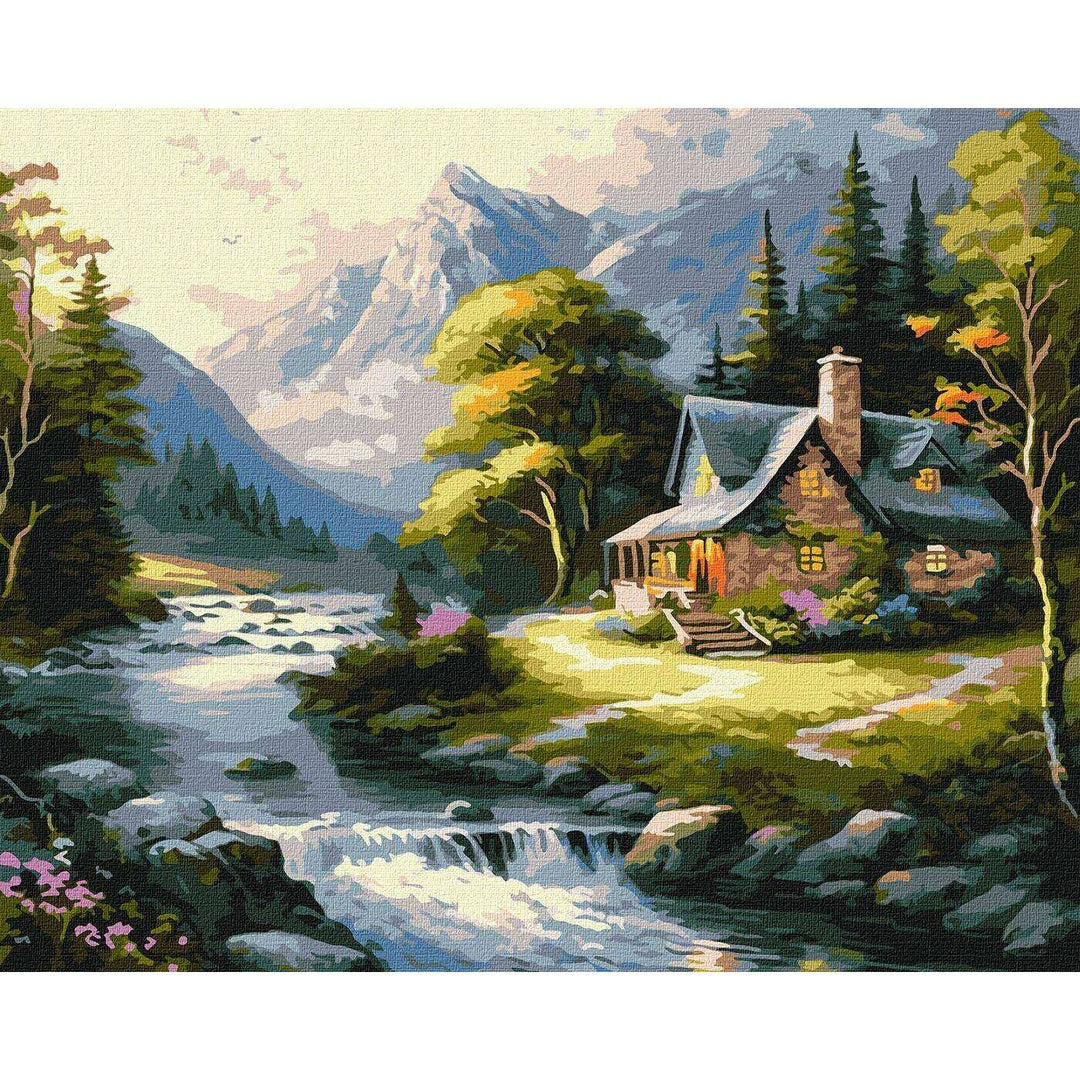 Painting by Numbers kit House in the mountains KHO6329