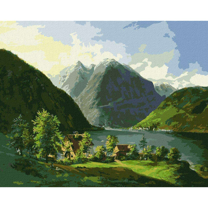 Painting by Numbers kit Lake landscape KHO2884