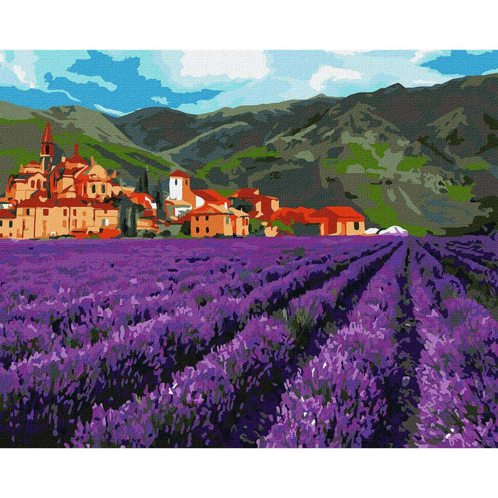 Painting by Numbers kit Mountain lavender KHO2216