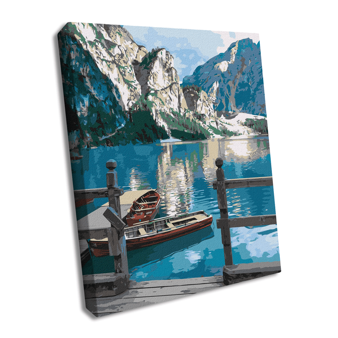 Painting by Numbers kit Mountain peace KHO2763