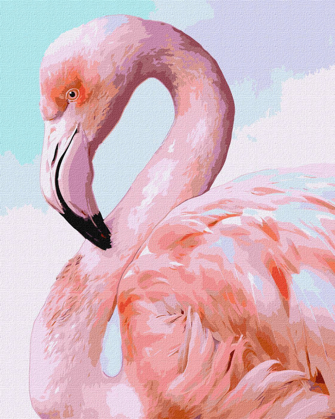 Painting by Numbers kit Pink flamingo KHO4397
