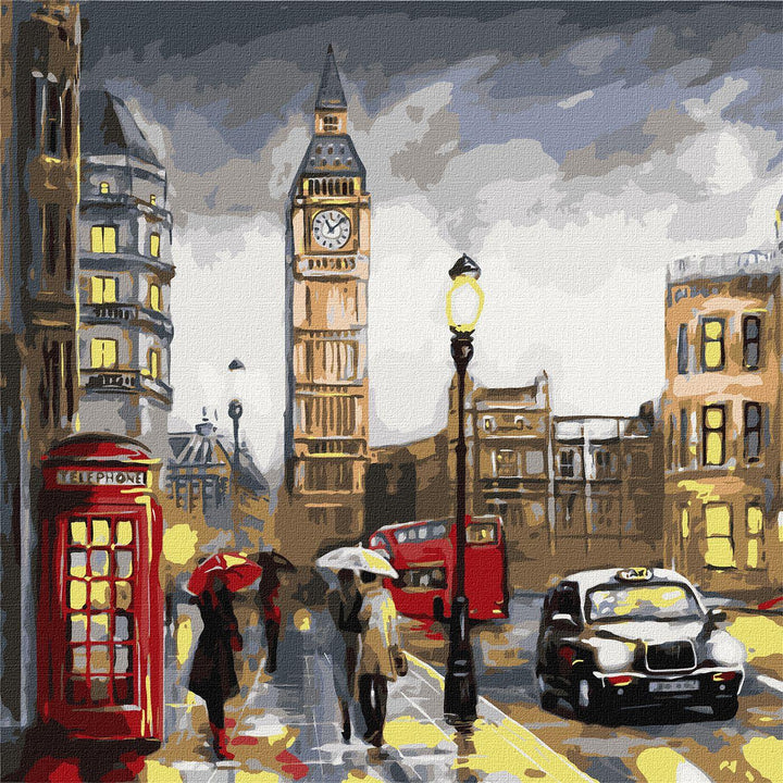 Painting by Numbers kit Rainy London KHO3599