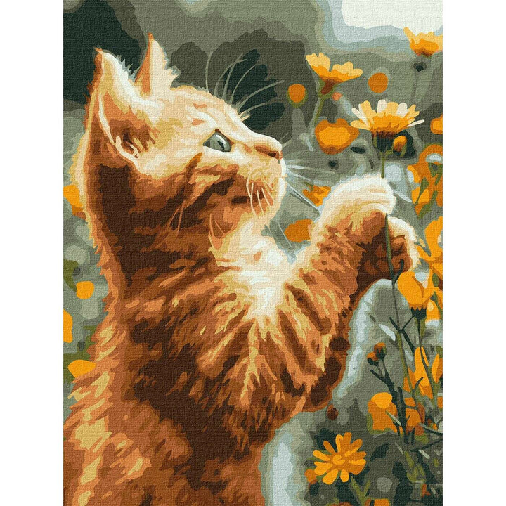 Painting by Numbers kit Red fluffy KHO6607