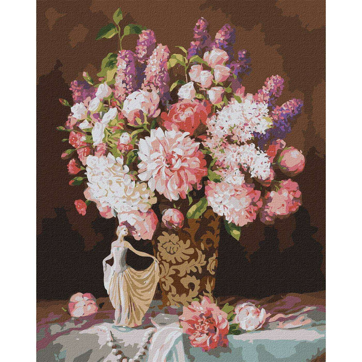 Painting by Numbers kit Still life with a statuette of a ballerina KHO3203