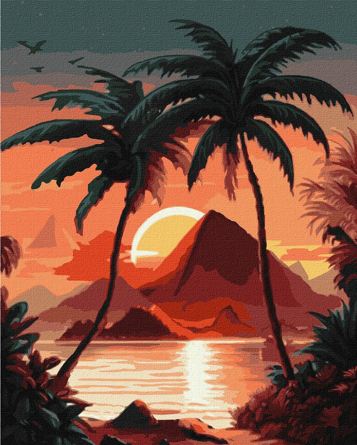 Painting by Numbers kit Sunrise by the sea KHO2771