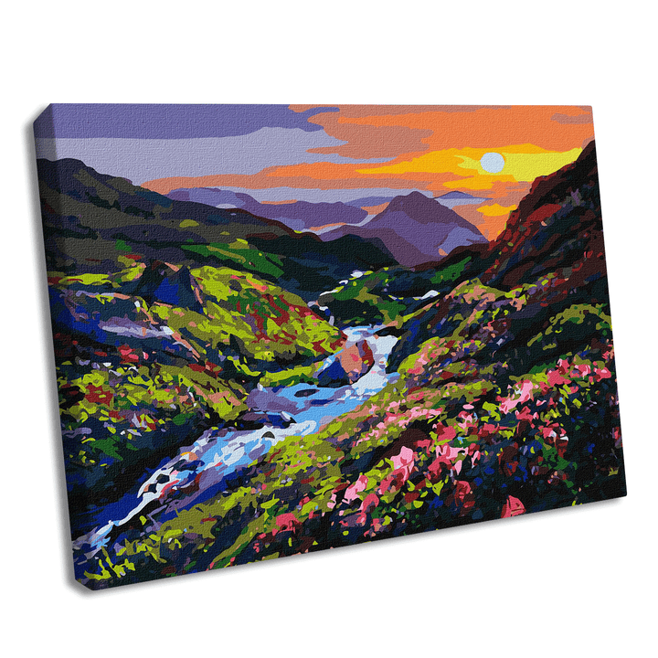 Painting by Numbers kit Sunrise in the mountains KHO2887