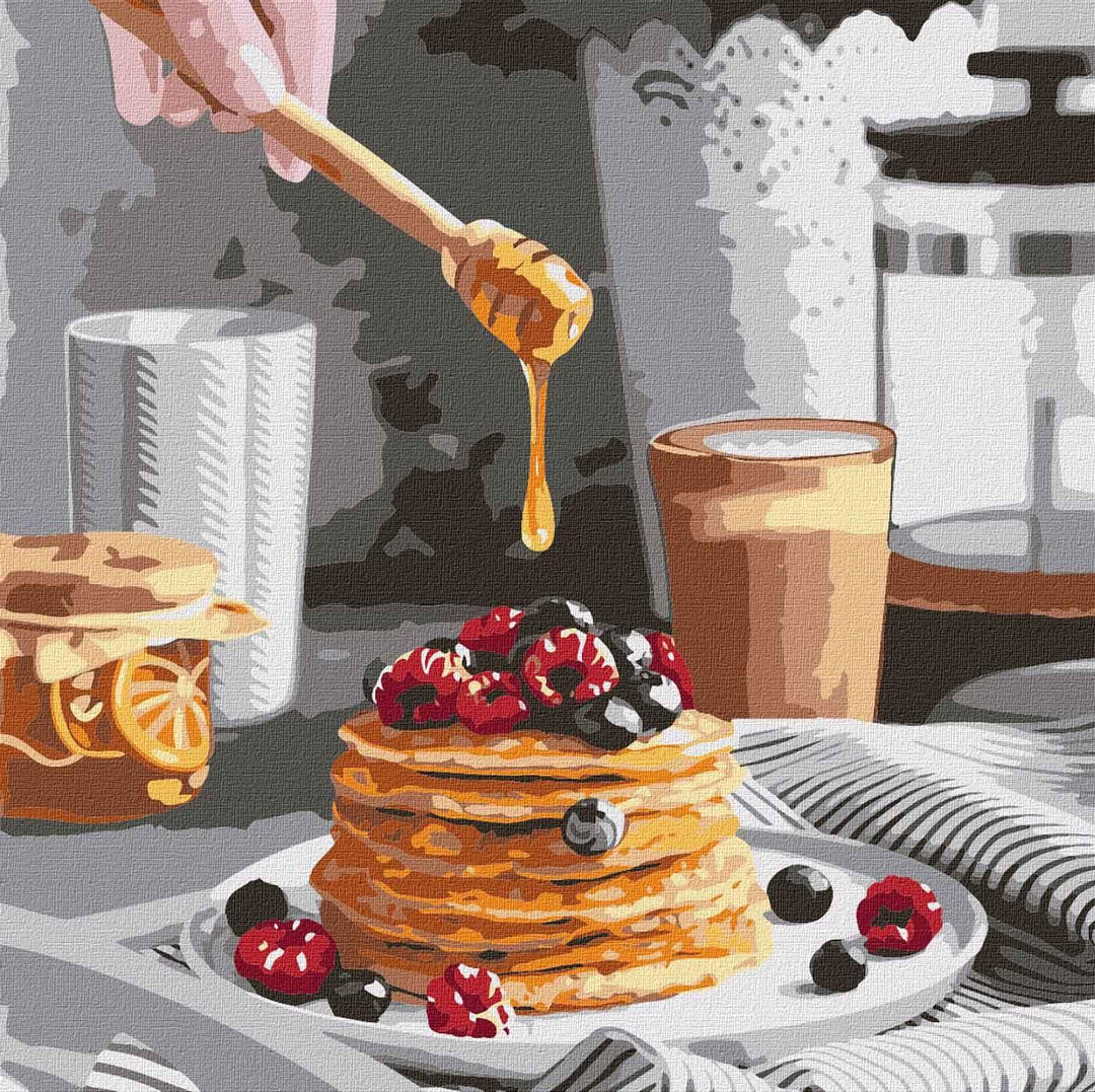 Painting by Numbers kit Sweet pancakes KHO5618