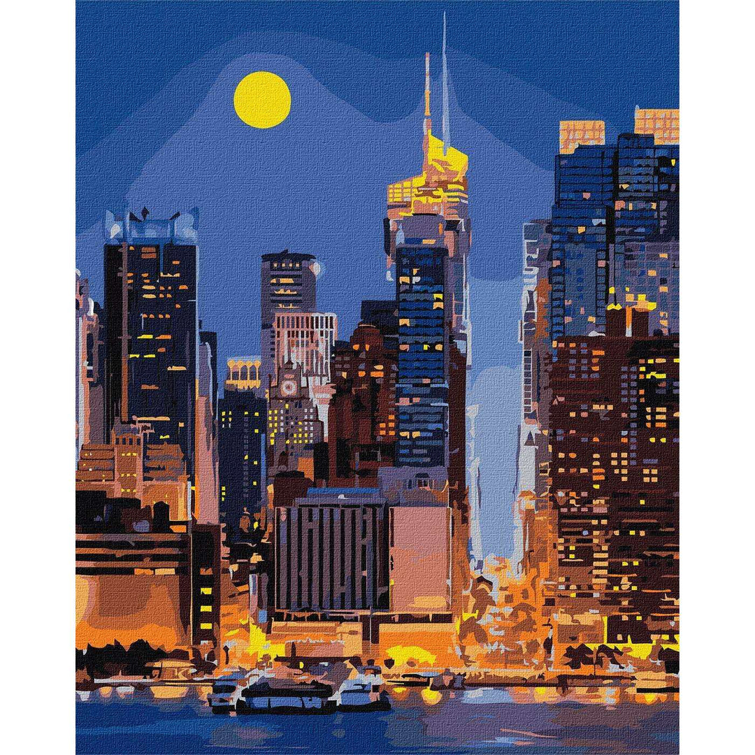 Painting by Numbers kit The streets of Manhattan KHO3611