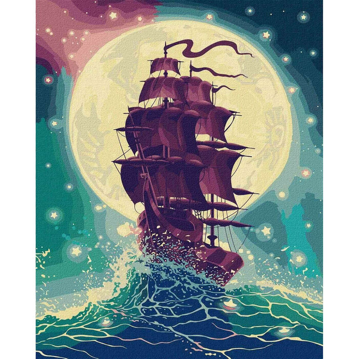 Painting by Numbers kit Through the waves KHO2753