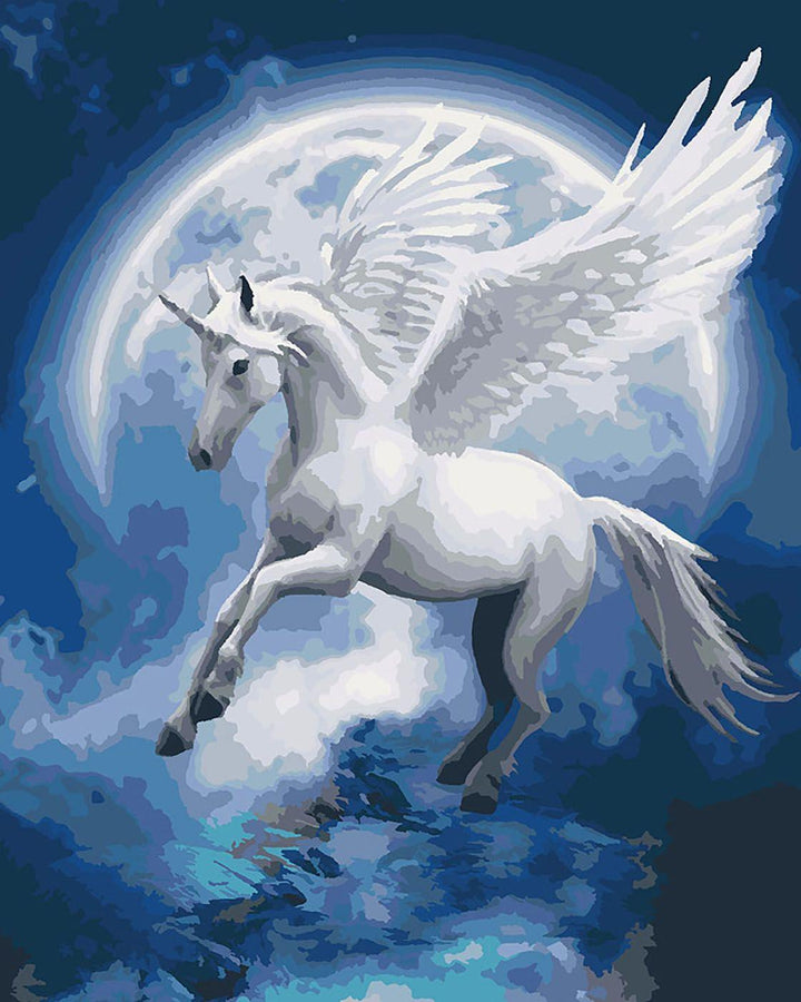 Painting by Numbers kit Unicorn constellation KHO4022