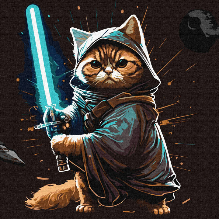 Painting by Numbers kit Warrior cat KHO4484