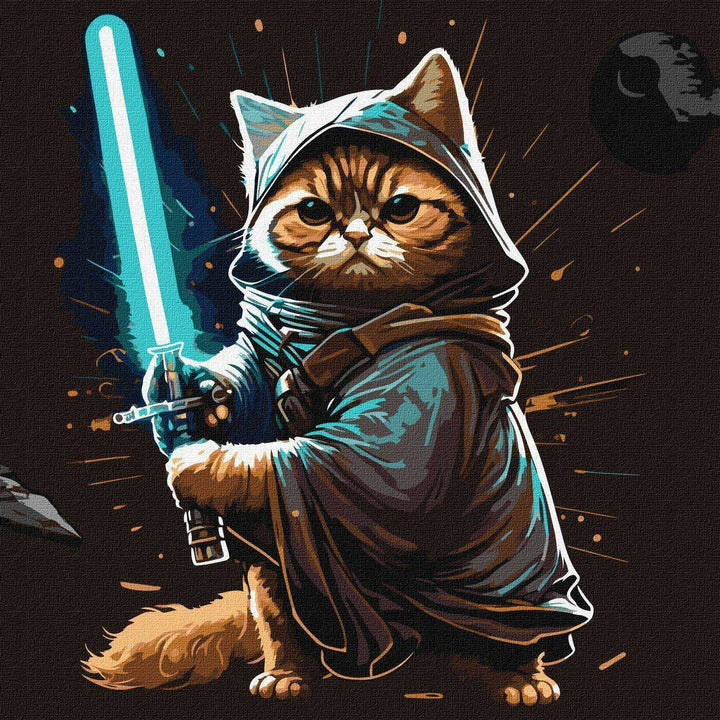 Painting by Numbers kit Warrior cat KHO4484